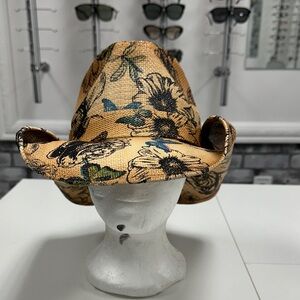 Floral /Butterfly Cowgirl Hat